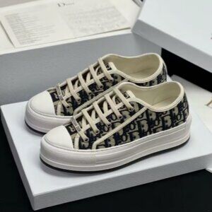 Dior Walk'n'Dior Embroidered Women's Beige Size 39